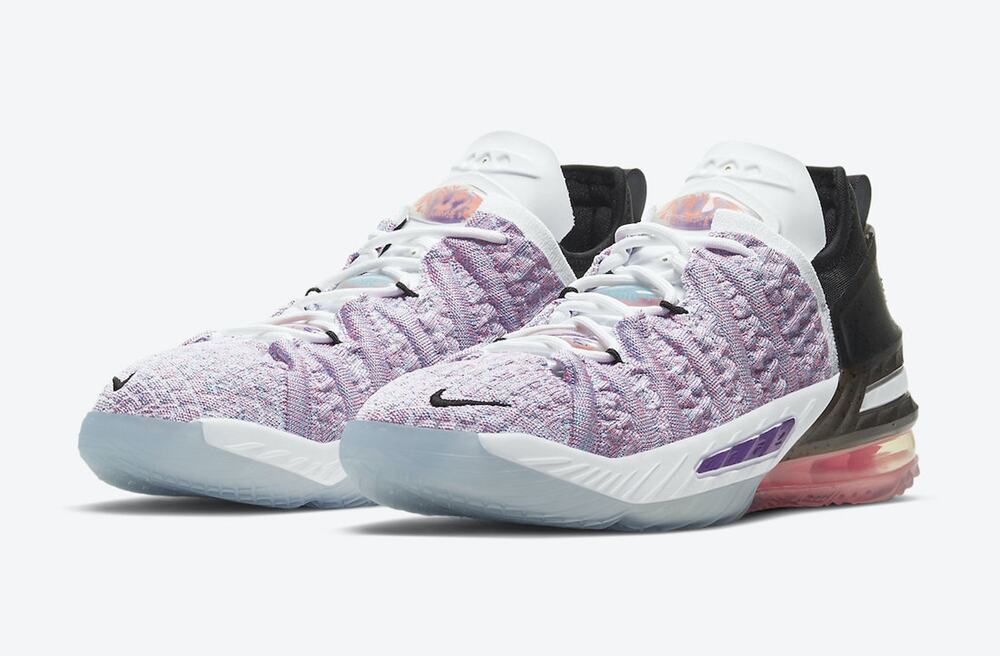 Nike LeBron XVIII 18 Purple White Black Red CW2760 900 - SIZE 7Y / 8.5 WOMENS